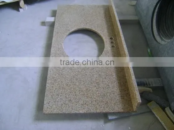 Hotel Bathroom Sunset Gold Granite Vanity Tops, Sunset Gold Vanity Tops