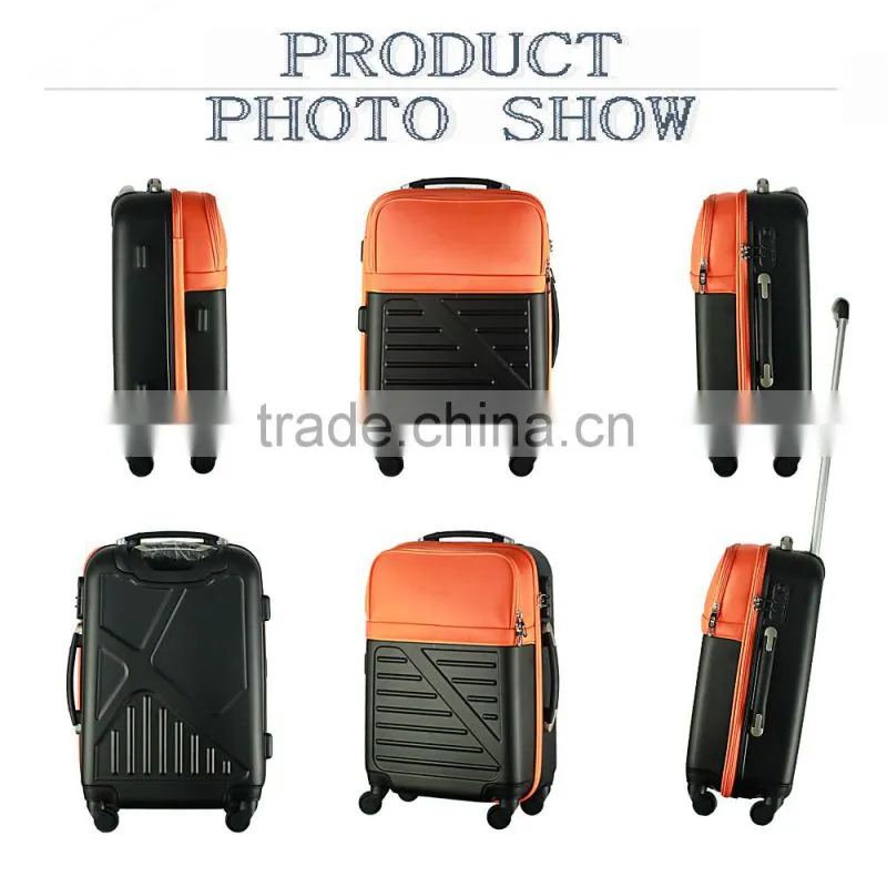 New design 20''/24''/28'' trolley luggage with outer porket hotselling in euro market