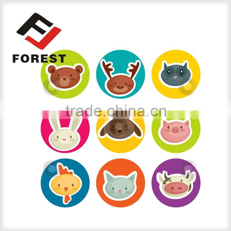 Paper cute cartoon sticker for kids printing, foam glitter letter stickers