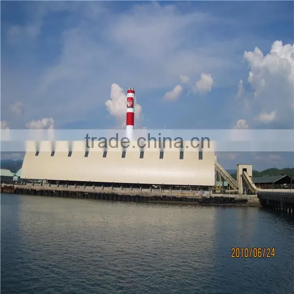 Large span low carbon steel frame barrel coal storage