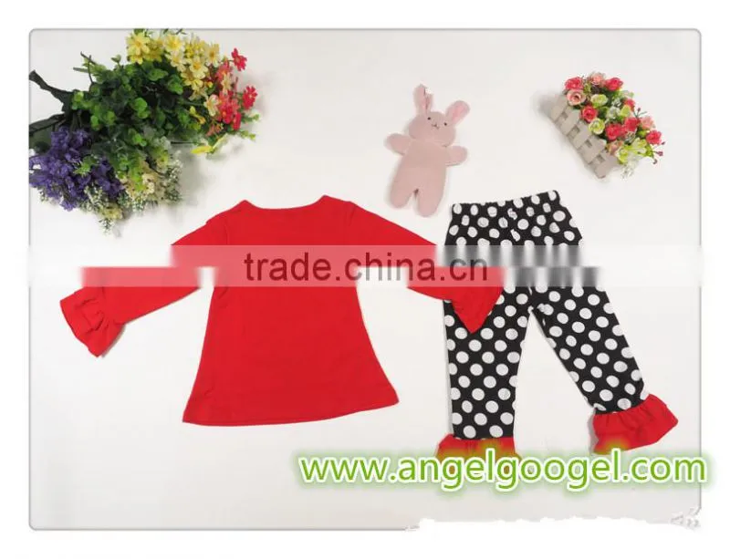 New arrival children's Kids Christmas Pajamas boutique red striped wholesale MY-IA0010