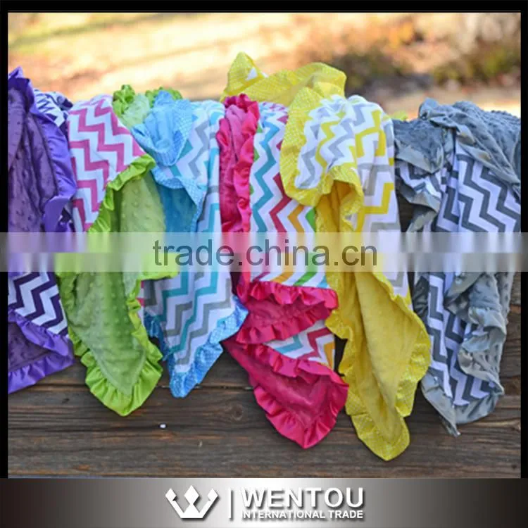 Wholesale Hot Sale Chevron Baby Blanket