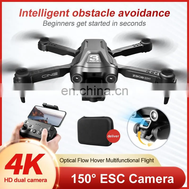 Z908pro RC Drone 4K Mini Dual camera Obstacle Avoidance Foldable Quadcopter RC Helicopter Toy
