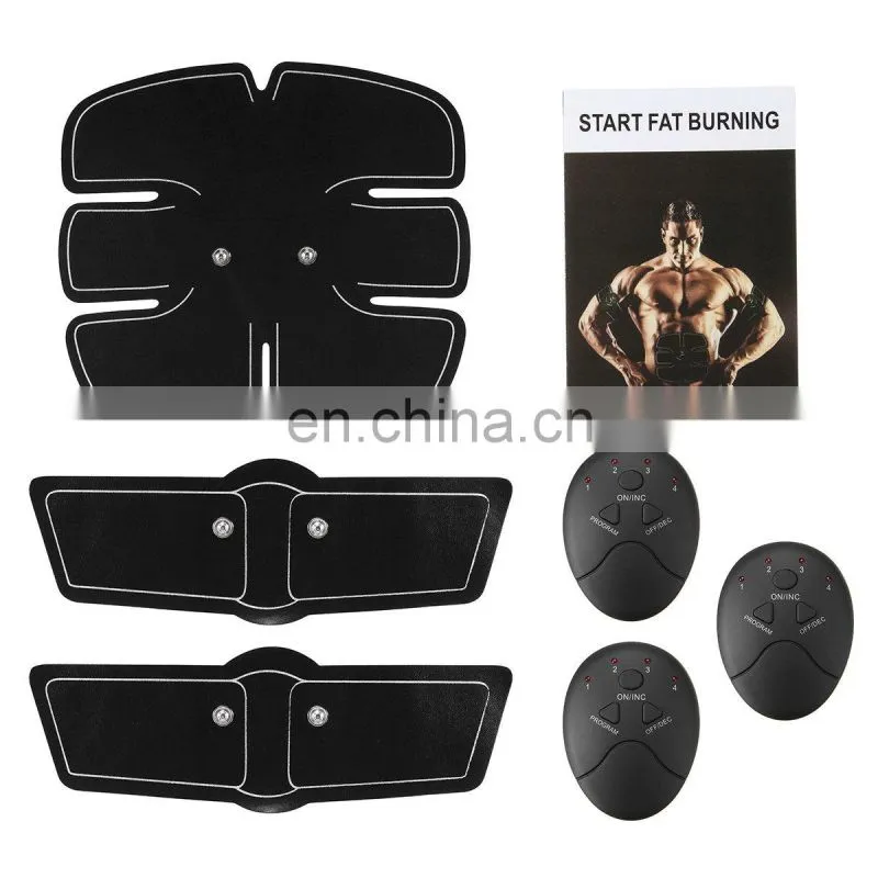 Electric body slimming massager toner trainer compex stimulant belt wireless abs ems abdominal muscle stimulator