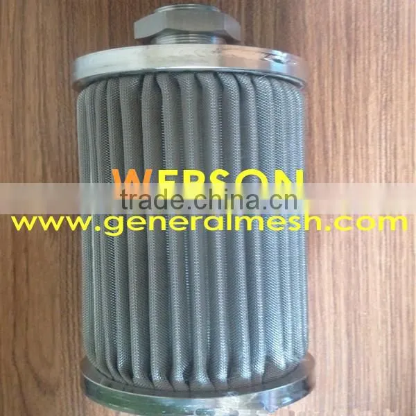 hydac filter cartridge, pleated filter cartridge in 316 s.s mesh
