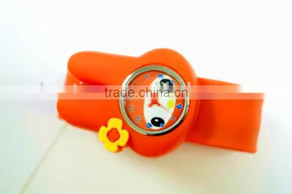 cartoon rabbit design slap watch cheap wholesale kids slap watches silicone slap watch