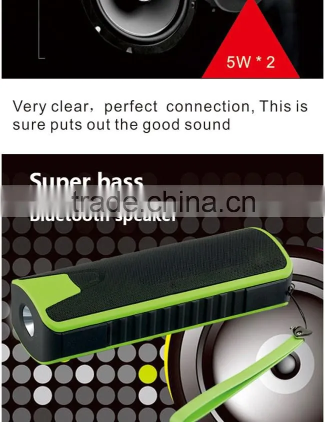super hot 2016 10W powered speaker,waterproof bluetooth speaker,powerbank speaker