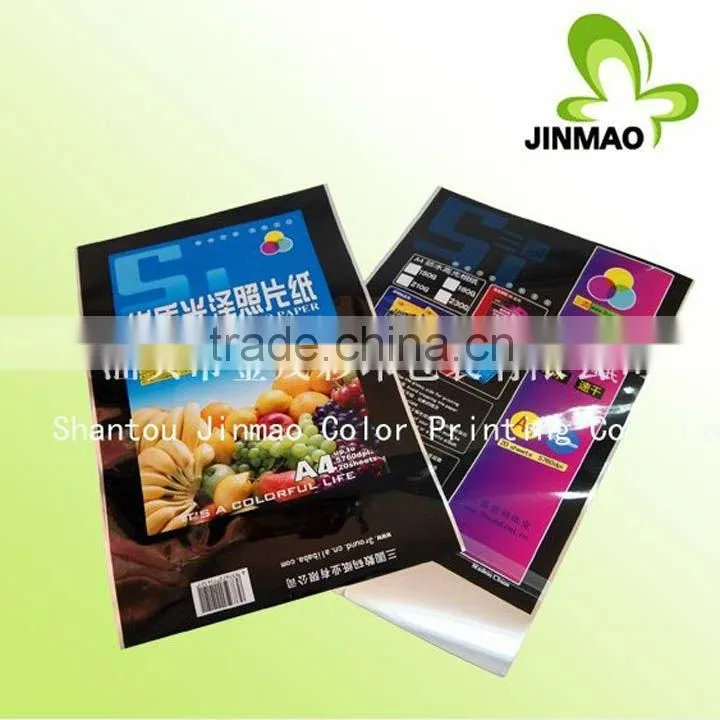 Colorful OPP plastic bag with header