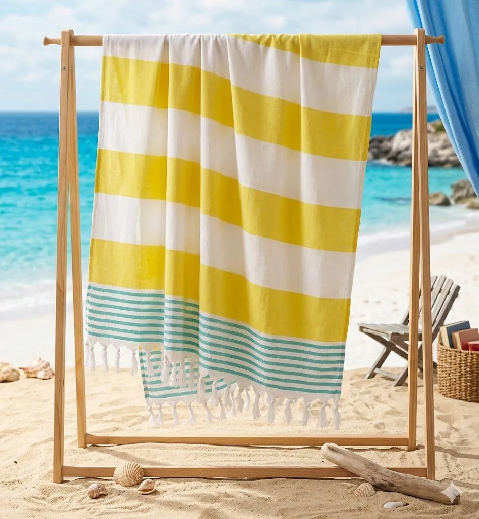 Geometric Turkish Pestemal Beach Towel .jpeg