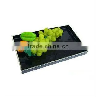 antique glass fruit plate