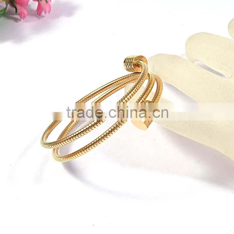 women bracelets stainless steel jewelry gold bangles