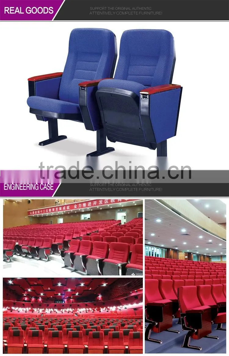 Metal folding commercial auditorium seating theater furniture