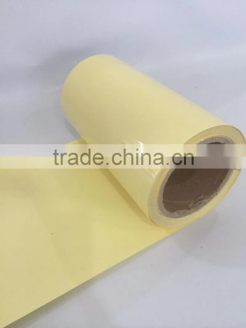 glossy coated self adhesive PET film for sticker