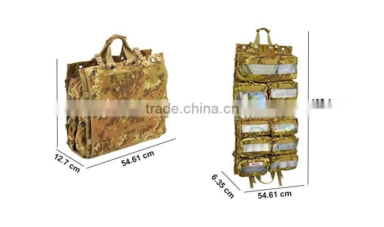 Trauma First Aid Kit - Medical Bag 50+ Supplies TAN Earth MOLLE Equipped Bag
