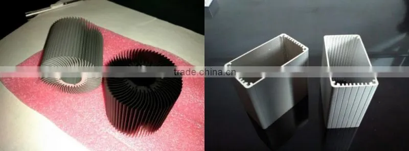 Low price big size custom extrusion aluminium heatsink (aluminum heat sink enclosure, industrial aluminum profile)