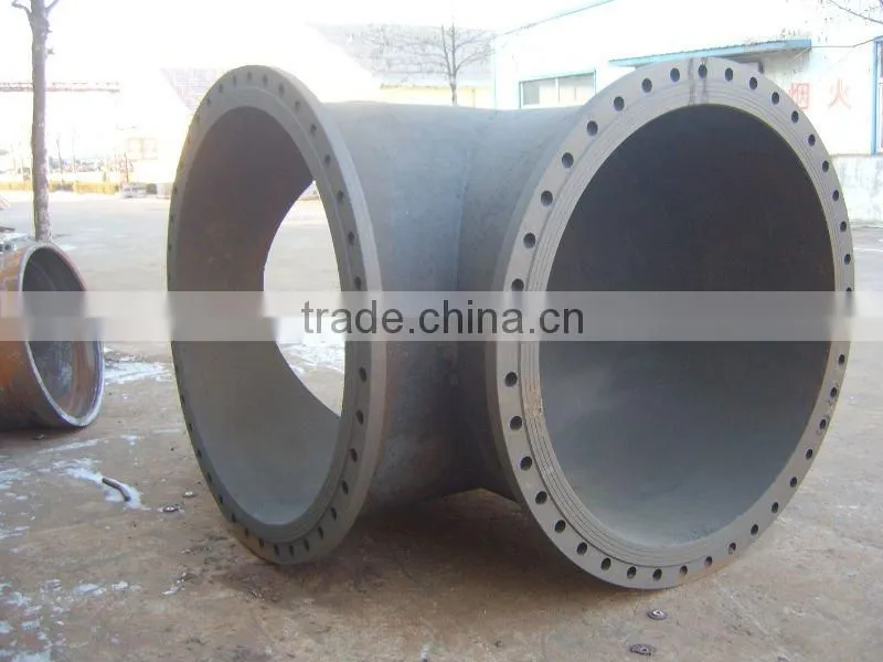 flange tee pipe with high quality