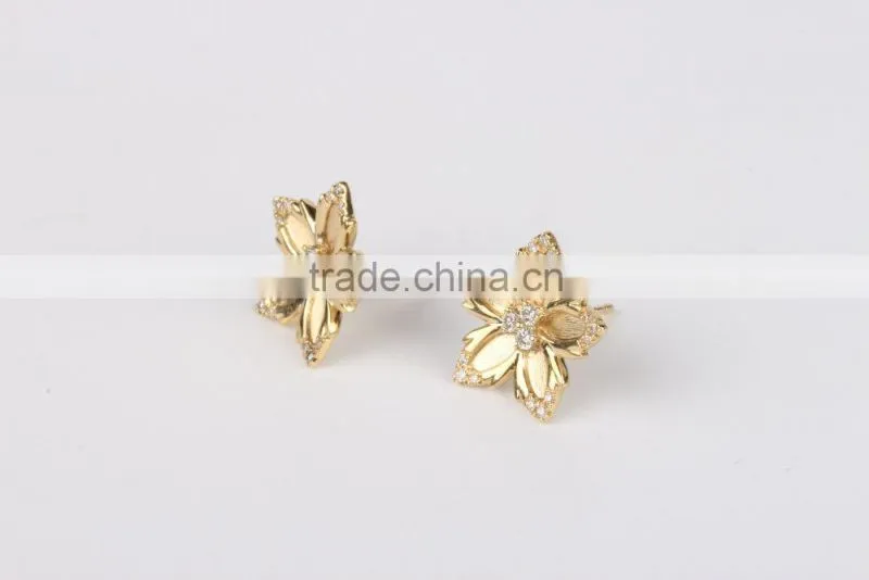 2015 Hot Selling fashion earring designs new model earrings sun micro plates ladies gold earrings
