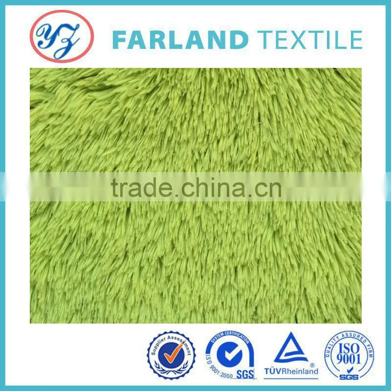 100% polyester quality 45mm high pile plush fabric for plush toy