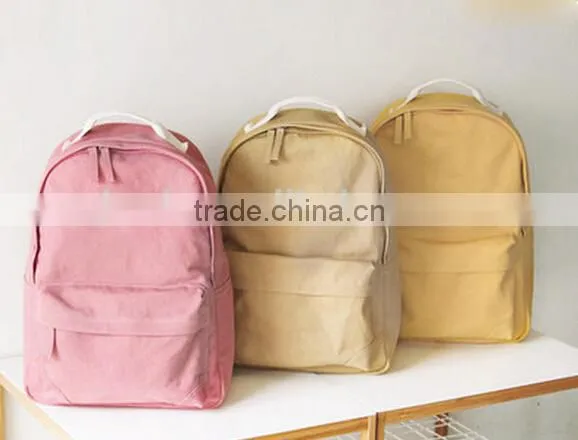 2015 fashion backpack canvas from China