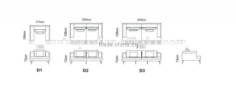 2015 Modern Design new l shaped sofa Top Grain Leather furniture living room MS1203