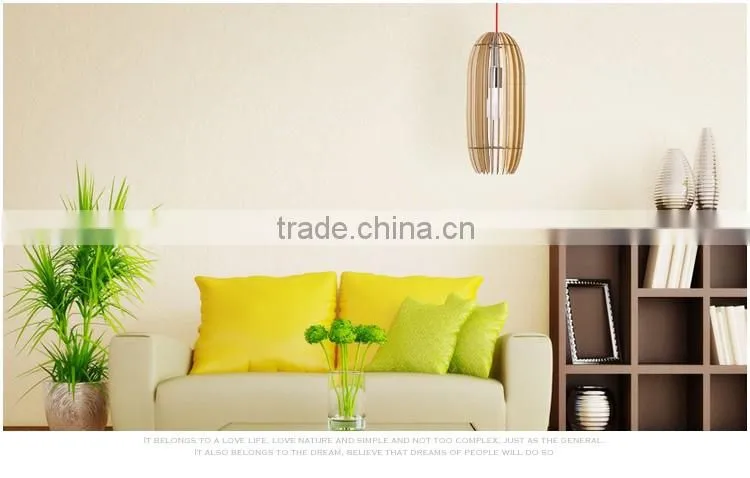 2016 New products China light supplier alibaba wholesale cute fancy wood pendant light JK-8005B-18 LED pendant Light