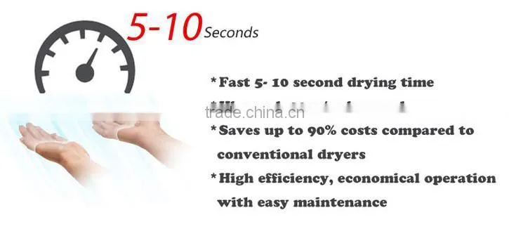 high speed automatic hand dryers for hotel