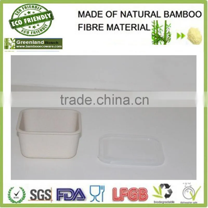 White Cute bamboo Lunch Storage Boxes