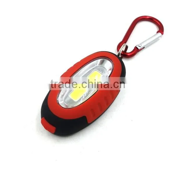 COB LED Keychain Light Compact LED Flashlight With Keychain With Magnet