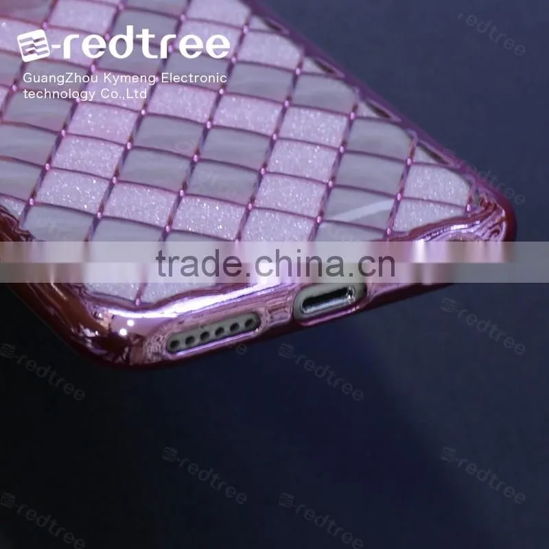 Popular Electroplate Grid Cell Phone Cases for Samsung Galaxy s6