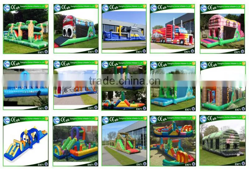 New design backyard inflatable palm tree obstacle course ideas for sale