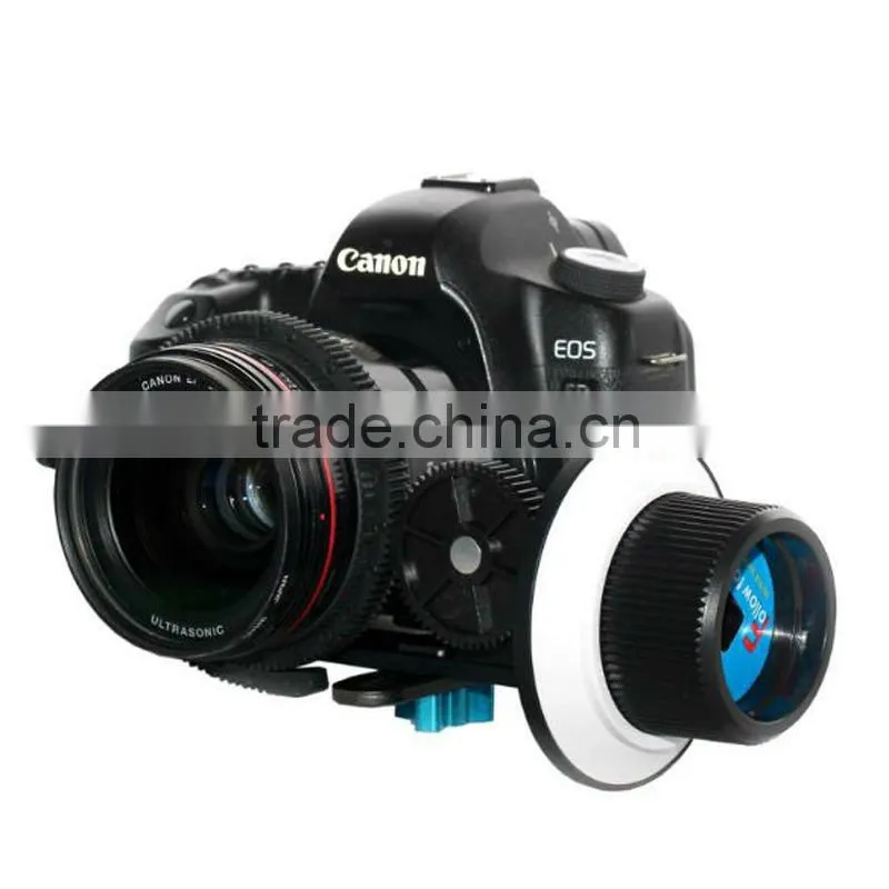 Follow Focus Finder F2 with 1/4 Screw Camera Bracket 15mm Rod Support for DSLR 5D Mark II