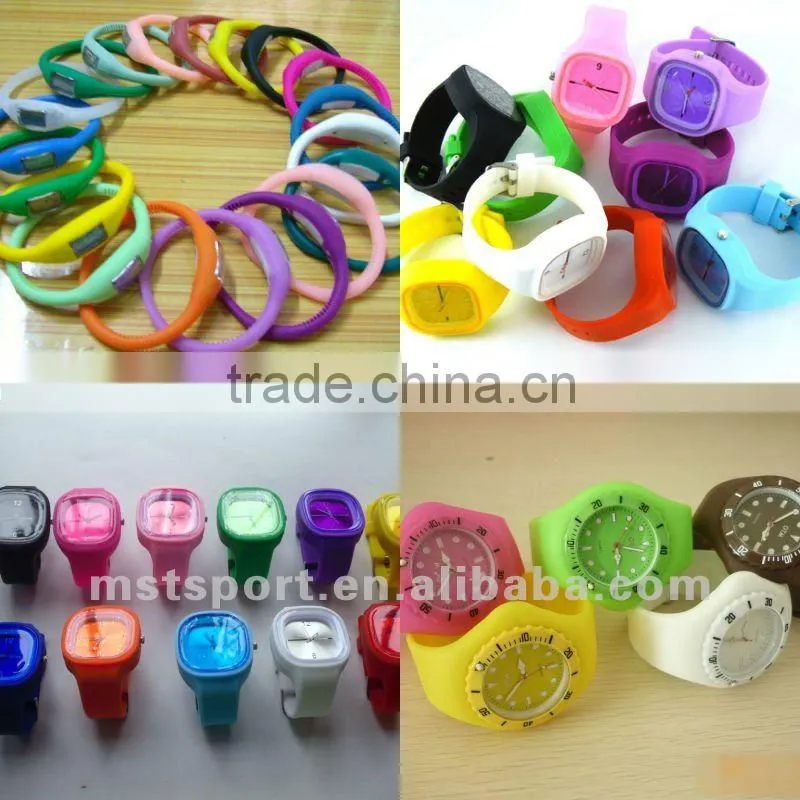 2015 brand new Colorful sports silicone watch