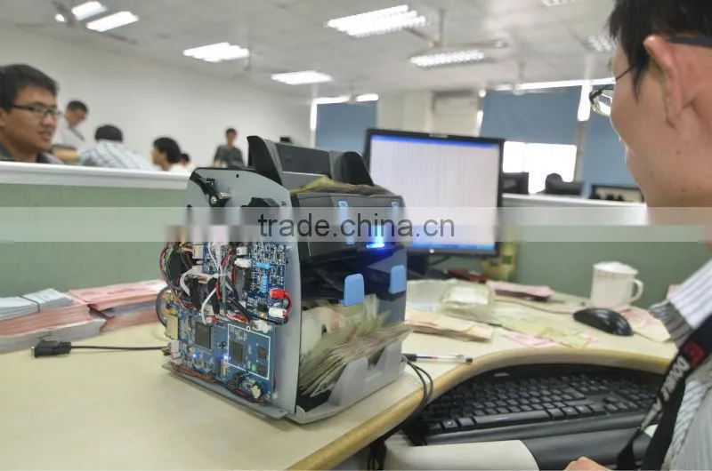 Double Power CIS Multi-Currency value mix currency counter machine