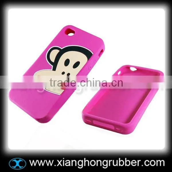 Customed silicone mobile phone case for Iphone 4G
