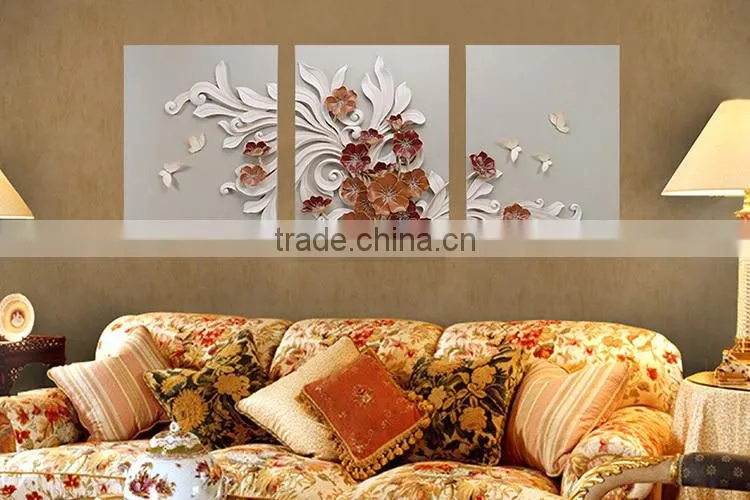 2015 Wall Hanging Fine Figurine Style and handmade flower painting