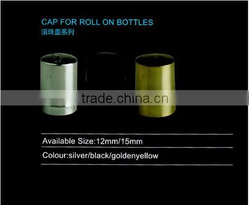 plastic and aluminium bottle cap, roll on cap