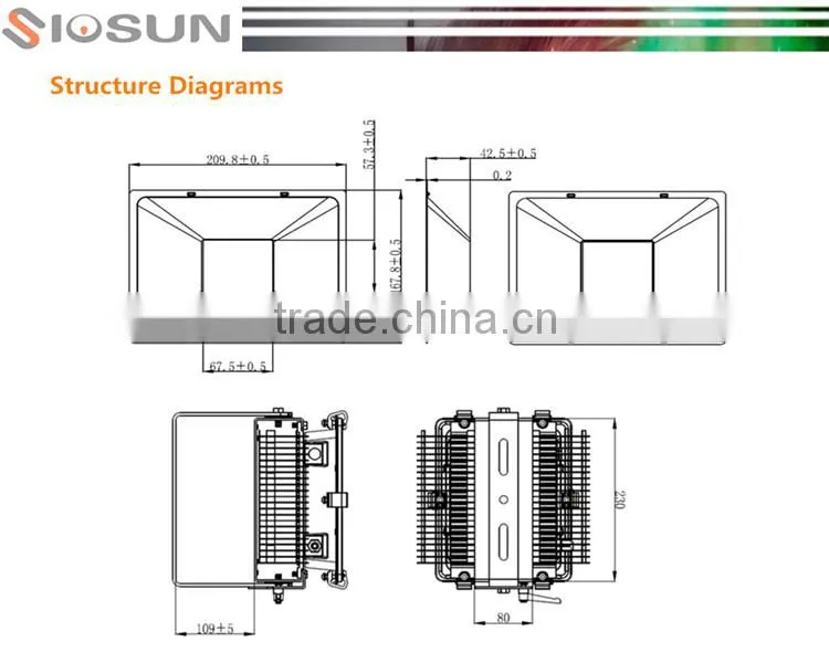 New patent outdoor 50w led stadium flood lights