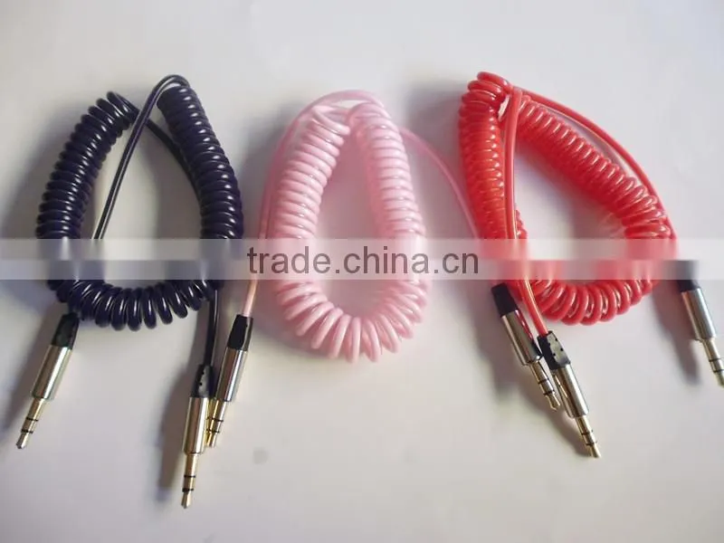 DC3.5 Dual transparent spiral cable