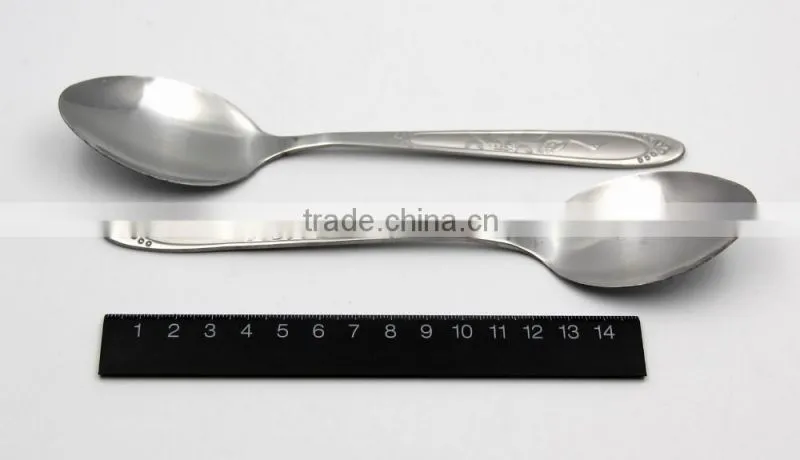 China bulk pack most popular 18/0 stainless steel swan shaped spoon and fork for adults