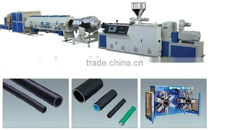 PE pipe extrusion line