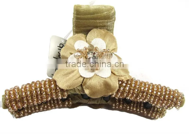 New Fashion Lace banana clip Delicate Flower Hair hair accessories