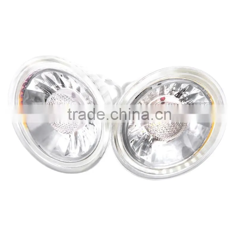 5W 400LM MR16 LED Glass COB Spot Light AC85-265V GU5.3 LED Light