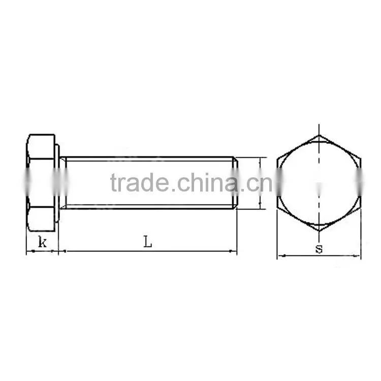 Hex Screw Stainless Steel Hex Screw