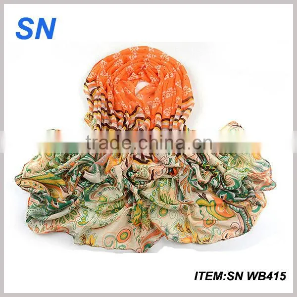 Alibaba china online shopping lady chiffon silk scarf