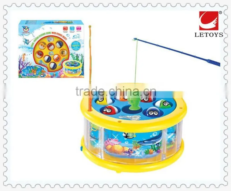 wholesale kids lovely design B/O plastic fishing game toys