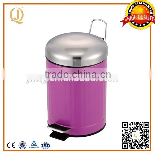 hot sales purple foot pedal garbage bin outdoor garbage bin stand for restaurant