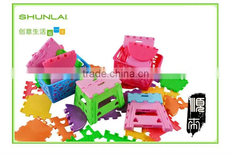 Colorful Children Furniture, Kids Stool Set,Spliced Baby Stool