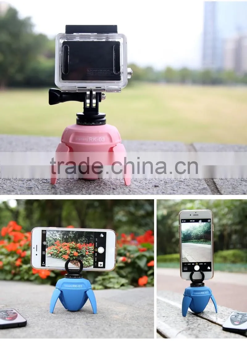 RK-03 360-degree Rotate Smart Mini Panorama Robot Selfie Photography for iPhone 6s/6/plus Apple IOS and Android System