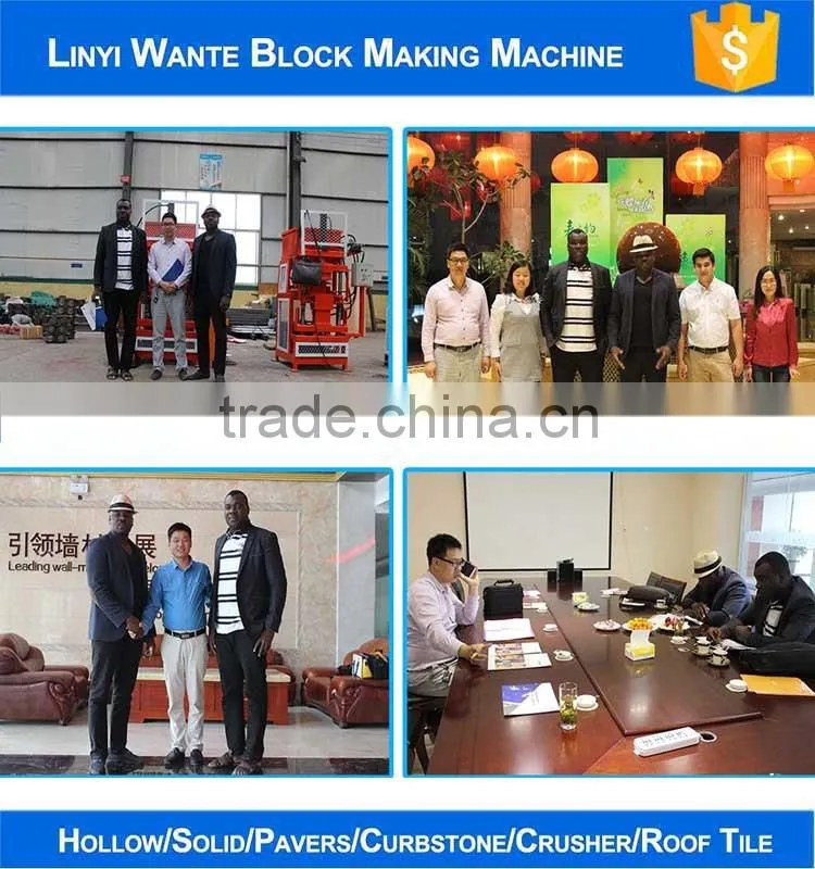 WT1-10 Automatic hydraulic eco interlocking compressed earth block machines in Russia