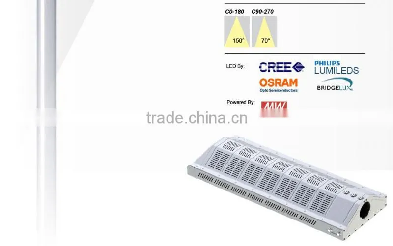 100-140lm/W Meanwell Driver 5 Years Warranty CE Rohs Lens Kit for Different Beam Angle 210W LED Street Light Manufacturer